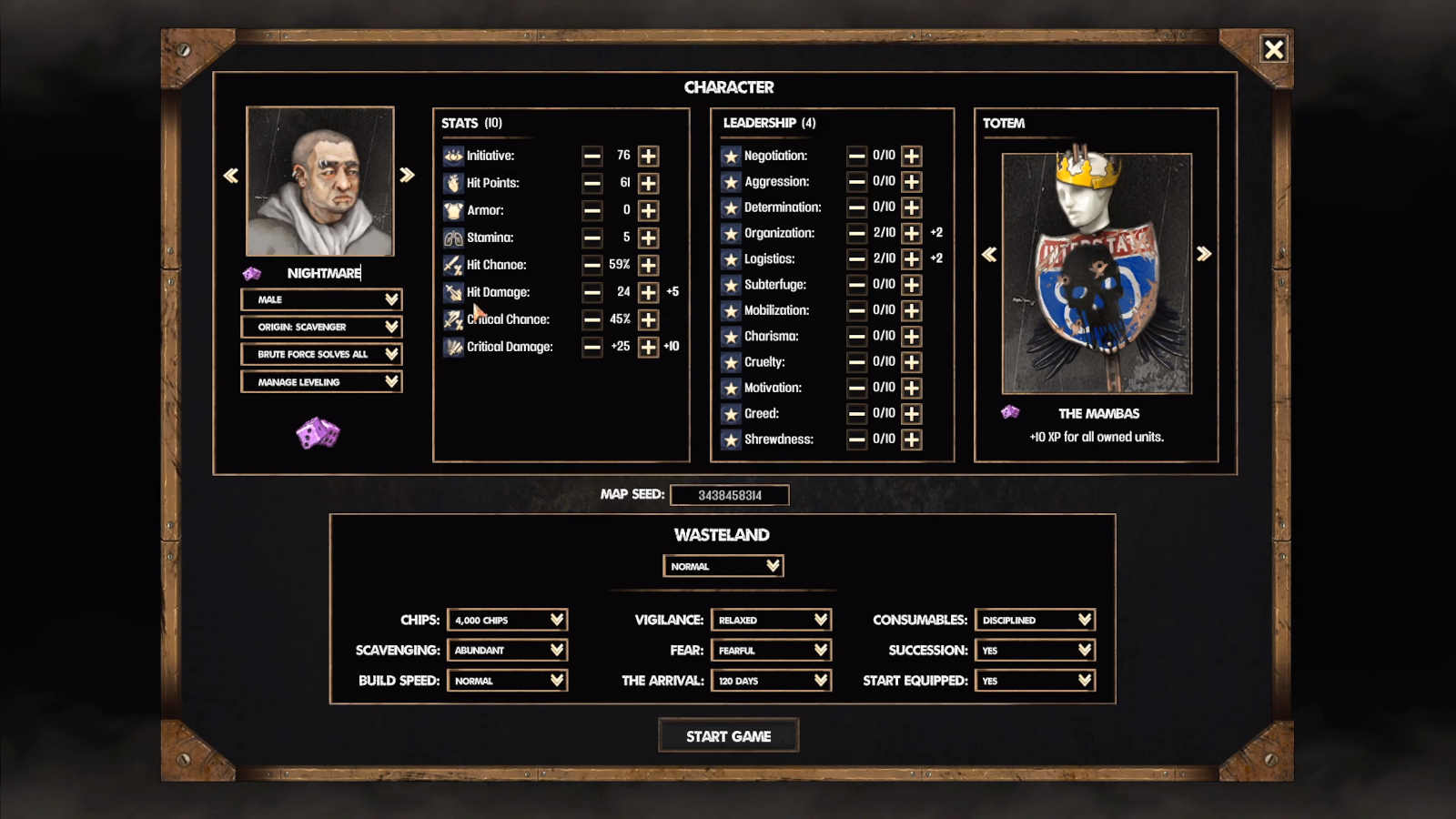 Raiders Character Customization - Gameplay Screenshot