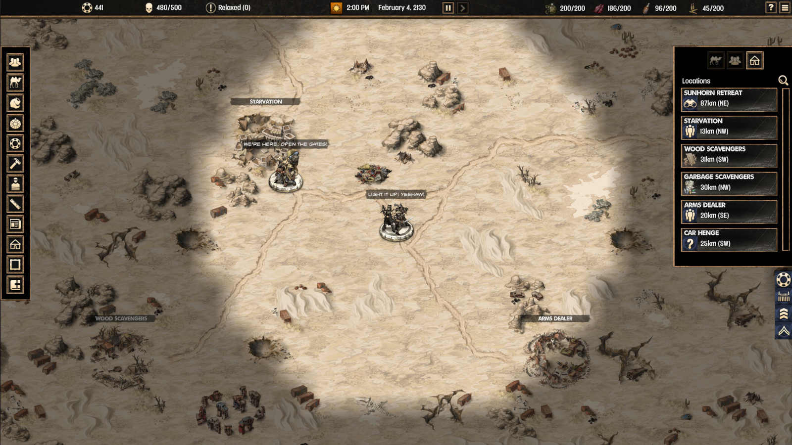 Raiders World Map - Gameplay Screenshot